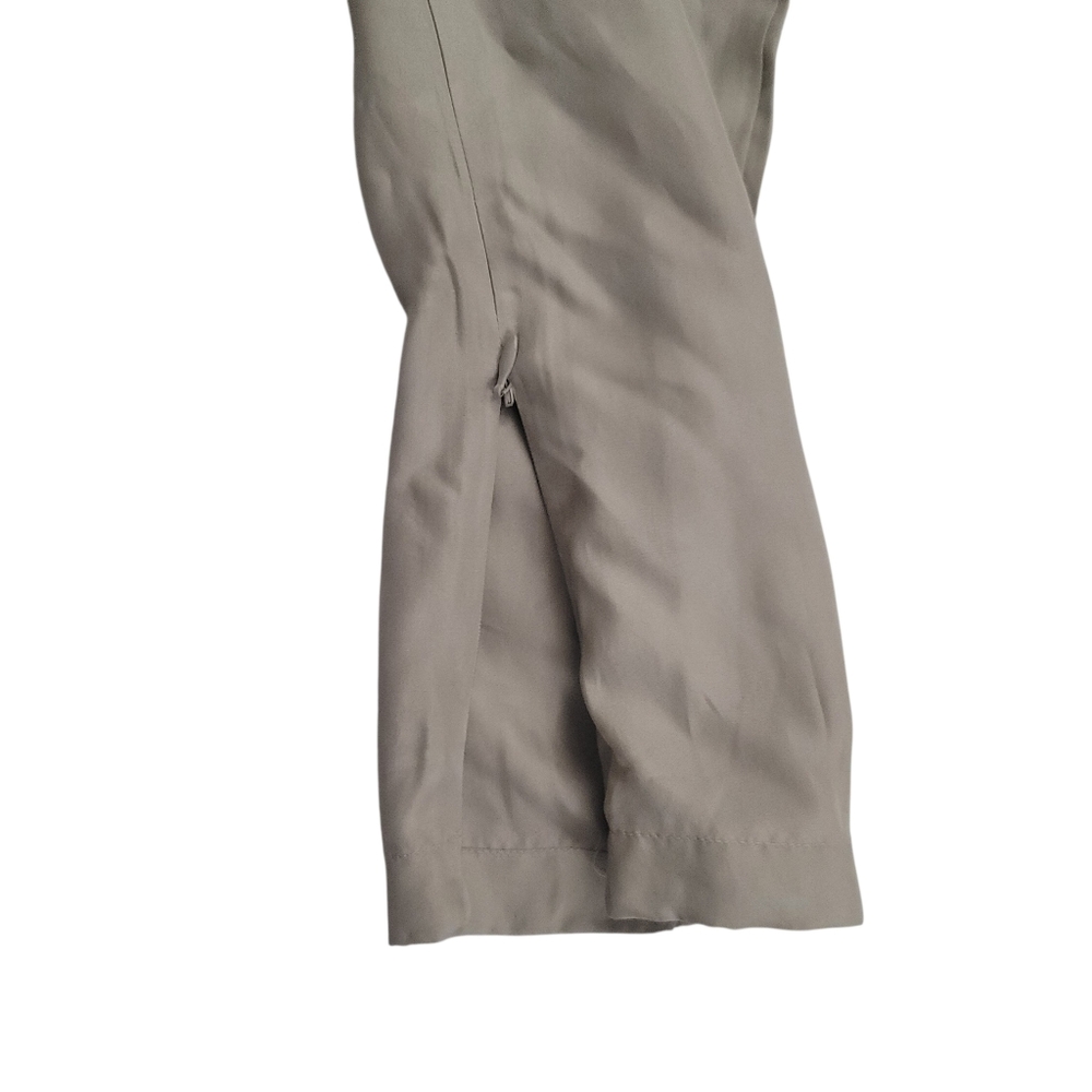 Reiss Kate Silk Tie Waist Skinny Leg Jumpsuit Womens 4 Taupe - Picture 9 of 16